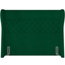 Ver imagem 4 de Kit Cabeceira Cama Box Casal 195 Cm Madrid com Puff Recamier Santorini Bouclê Verde - Lyam Decor