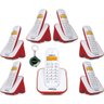 Kit Aparelho Telefone Fixo Bina sem Fio + 6 Ramal Intelbras - 1