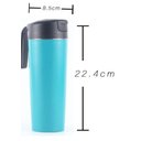 Ver imagem 2 de Garrafa Mighty Térmica Mug Copo Que Não Vira, Não Cai,500ml - Rosa