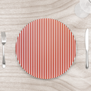 Ver imagem 1 de Capa para Sousplat 35cm Natal Christmas Strips Vermelho - sem Base - Kit com 2