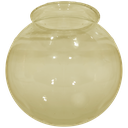 Ver imagem 1 de Globo de Vidro Ambar Esférico com Colar 10 X 15 Colonial