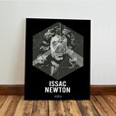 Ver imagem 7 de Kit 3 Quadro Decorativo Física Einstein Tesla Newton Ciencia 28x20cm