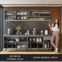 Ver imagem 7 de Armário De Cozinha Completa 240Cm Cinza Nice Madesa 02 Cinza