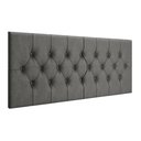 Ver imagem 1 de Cabeceira Painel Capitonê Estofada Cama Casal 1,40 - Cinza