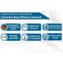 Ver imagem 2 de Cama Box Base Viúva Universal Suede Gray (128x188x30) - Ortobom