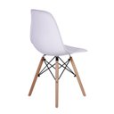 Ver imagem 3 de Kit Mesa Jantar Eiffel 100cm Preta + 3 Cadeiras Charles Eames - Branca