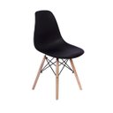 Ver imagem 2 de Kit Mesa Jantar Eiffel 100cm Preta + 4 Cadeiras Charles Eames - Preta