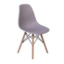 Ver imagem 2 de Kit Mesa Jantar Eiffel 100cm Preta + 4 Cadeiras Charles Eames - Cinza