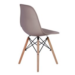 Kit Mesa Jantar Eiffel 100cm Preta + 4 Cadeiras Charles Eames - Nude - 3 Kit Mesa Jantar Eiffel 100cm Preta + 4 Cadeiras Charles Eames - Nude - 3