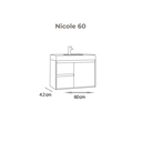 Ver imagem 3 de Gabinete Nicole 60cm sem Bancada - Fabribam Gabinetes