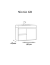 Ver imagem 3 de Gabinete Nicole 60cm sem Bancada - Fabribam Gabinetes