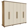 Guarda Roupa Casal Amazonas Plus 6 Portas Cedro/off White - Pr Móveis - 1