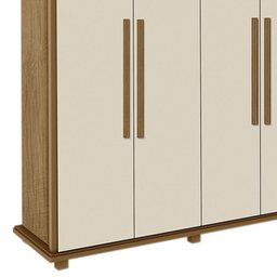 Guarda Roupa Casal Amazonas Plus 6 Portas Cedro/off White - Pr Móveis - 3
