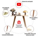 Ver imagem 4 de Aparador de Sala Off White em Mdf e Pé Palito de Madeira