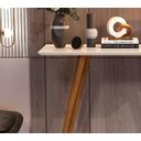 Ver imagem 2 de Aparador de Sala Off White em Mdf e Pé Palito de Madeira