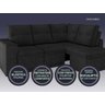 Sofá 4 Lugares Canto com Chaise Retrátil Jubileu Velosuede 2,16M (L) - 3