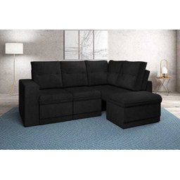 Sofá 4 Lugares Canto com Chaise Retrátil Jubileu Velosuede 2,16M (L) - 1 Sofá 4 Lugares Canto com Chaise Retrátil Jubileu Velosuede 2,16M (L) - 1