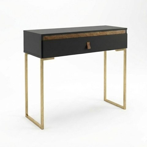 Aparador Industrial Preto com Porta Basculante