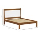 Ver imagem 3 de Cama King em Madeira Maciça 112x214cm Modena Marrom/Amêndoa/Branco
