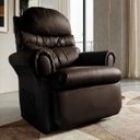 Ver imagem 1 de Poltrona do Papai Reclinavel Atlas Conforto Corino Marrom Sala Quarto - Arkell
