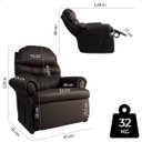 Ver mais imagens de Poltrona do Papai Reclinavel Atlas Conforto Corino Marrom Sala Quarto - Arkell