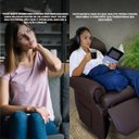 Ver imagem 2 de Poltrona do Papai Reclinavel Atlas Conforto Corino Marrom Sala Quarto - Arkell