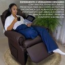 Ver imagem 3 de Poltrona do Papai Reclinavel Atlas Conforto Corino Marrom Sala Quarto - Arkell
