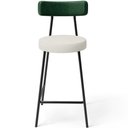 Ver imagem 4 de Banqueta Baixa Bar Cozinha Sala Jantar Milão L02 Facto Verde Musgo Linho Champagne - lyam decor