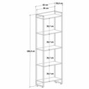Ver imagem 4 de Estante Livreiro Dynamica Industrial 60cm 5 Prateleiras C08 Carvalho - Mpozenato