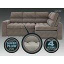Ver imagem 3 de Sofá 4 Lugares Canto com Chaise Retrátil Miró Velosuede 2,16M (L)
