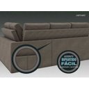 Ver imagem 6 de Sofá 4 Lugares Canto com Chaise Retrátil Miró Velosuede 2,16M (L)