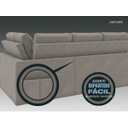 Ver imagem 6 de Sofá 4 Lugares Canto com Chaise Retrátil Miró Velosuede 2,16M (L)