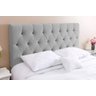 Cabeceira para Cama Queen Estofada Box Paris 1.60m Kasabela Suede Cinza Claro - 1