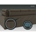 Ver imagem 6 de Sofá 4 Lugares Canto com Chaise Retrátil Miró Velosuede 2,16M (L)