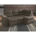 Ver imagem 1 de Sofá 4 Lugares Canto com Chaise Retrátil Miró Velosuede 2,16M (L)