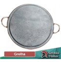Ver imagem 5 de Kit 4 Grelhas Chapa de Pedra Sabão para Carne 32 cm