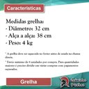 Ver imagem 6 de Kit 4 Grelhas Chapa de Pedra Sabão para Carne 32 cm
