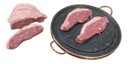 Ver imagem 2 de Kit 4 Grelhas Chapa de Pedra Sabão para Carne 32 cm