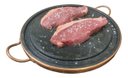 Ver imagem 3 de Kit 4 Grelhas Chapa de Pedra Sabão para Carne 32 cm