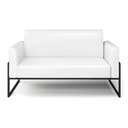 Ver imagem 7 de Sofá Namoradeira Base Industrial Alta Preto Marisa Corano D03 - D\'rossi Cor Branco