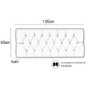 Ver imagem 3 de Cabeceira para Cama King Estofada Box Paris 1.95m Kasabela Suede Cinza Claro