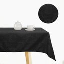 Ver imagem 1 de Toalha de Mesa 6 Lugares Jacquard 200x135 Admirare - Preta