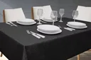 Ver imagem 3 de Toalha de Mesa 6 Lugares Jacquard 200x135 Admirare - Preta