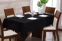 Ver imagem 2 de Toalha de Mesa 6 Lugares Jacquard 200x135 Admirare - Preta