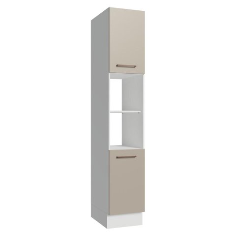 Paneleiro 40 Cm 2 Portas e 2 Nichos Branco/crema Agata Madesa