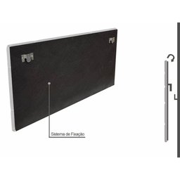 Cabeceira Casal Para Cama Box Estofada Paris 1.40m Kasabela Courino Cinza - 4