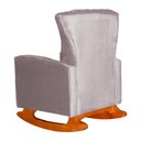 Ver imagem 4 de Poltrona Estofada de Balanço Melinda Veludo Rose - Lm Decor