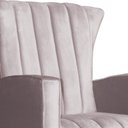 Ver imagem 2 de Poltrona Estofada de Balanço Melinda Veludo Rose - Lm Decor