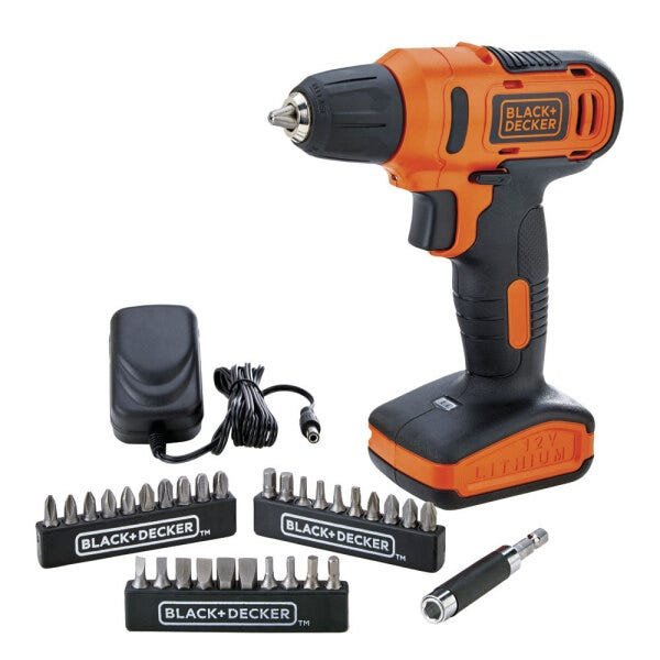 Parafusadeira Furadeira Bateria Bivolt 12v 3/8" + Maleta e Acessórios Ld12sc Black Decker - 2