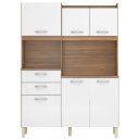 Ver imagem 6 de Armário de Cozinha Compacta 6 Portas 2 Gaveta Harmonia 133cm Demobile - Avena/grafito